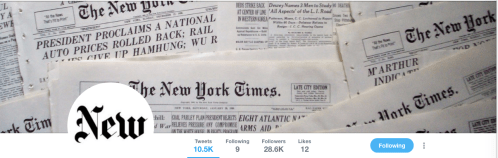 New NYT Twitter feed image
